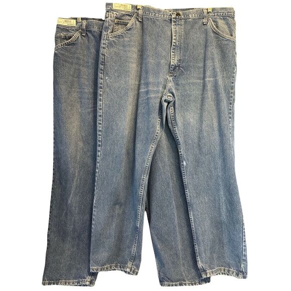 Lot of 2 Bulwark FR Jeans Mens 44x32 (act 41x30) Blue Denim Fire Resistant Work - Picture 1 of 12